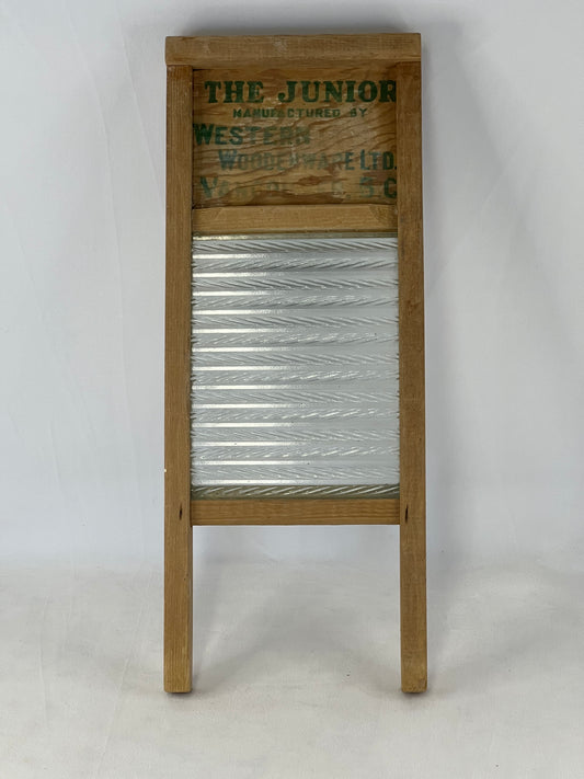 Grandma Attic Vintage Junior Wash Board Made In Vanvouver B.C. Excellent RARE