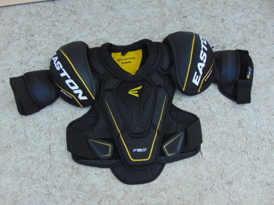 Hockey Shoulder Chest Pad Men's Size Small Easton Stealth 75S Black Yellow Excellent