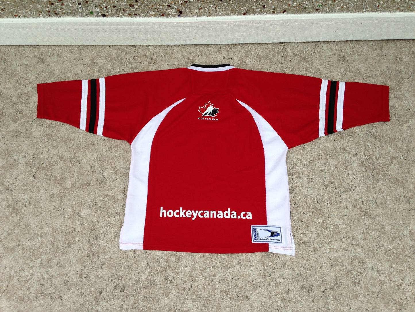 Hockey Jersey Child Size Junior 12 Force Team Canada Red New Demo Model