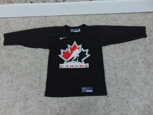 Hockey Jersey Child Size Junior 8-10 Bauer Nike Team Canada Black Excellent