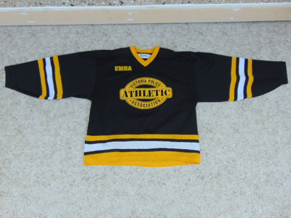 Hockey Jersey Men's Size X Large Alpha Vintage Victoria Police VMHA RARE Black Yellow White