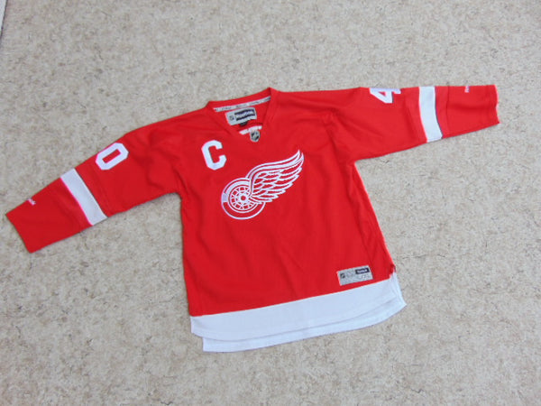 Hockey Jersey Child Size Junior 12-14 L-XLarge Detroit Red Wings Zetterberg Reebok New Demo Model Red White