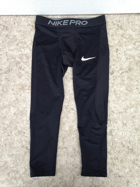 Hockey Base Layer Long Johns Child Size Junior Large 12 Nike Dry Fit Pro Black Excellent
