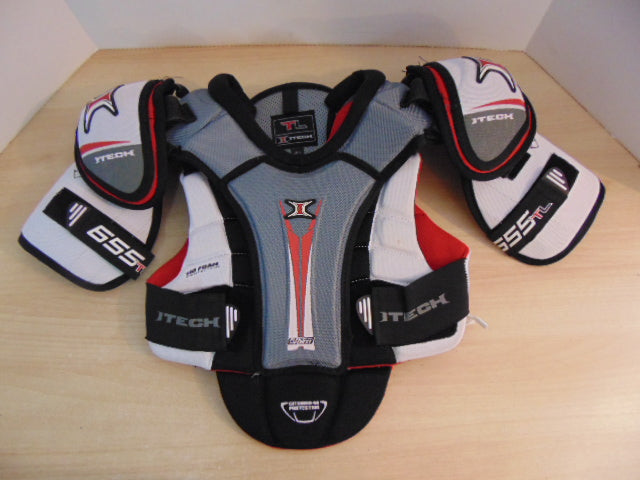 Hockey Shoulder Chest Pad Child Size Junior Large Itech Beefy Heavy Duty Protection Excellent