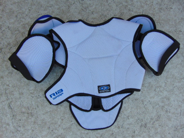 Hockey Shoulder Chest Pad Men's Size Large Easton Blue White Excellent