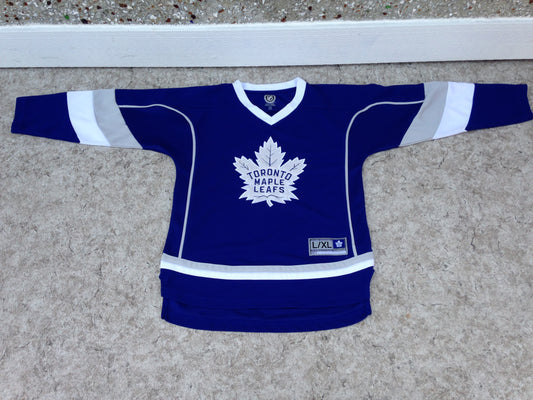 Hockey Jersey Child Size 12-14 Toronto Maple Leafs Blue New Demo Model