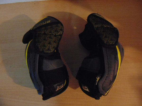 Hockey Elbow Pads Child Size Junior Large Bauer Ignite Pro Grey Yellow Black As New