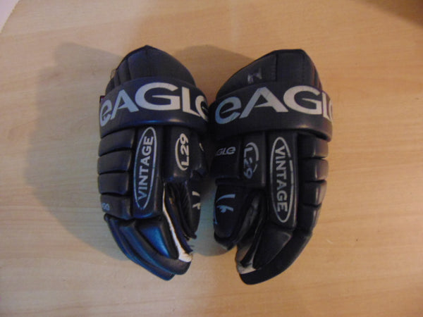 Hockey Gloves Men's Size 15 inch Gagle Made In Canada Marine Blue No Holes RARE