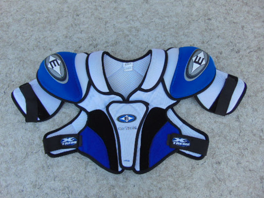 Hockey Shoulder Chest Pad Men's Size Large Easton Blue White Excellent