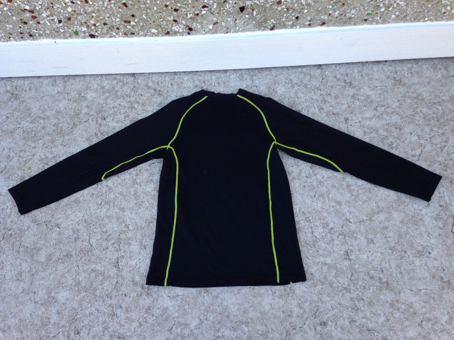 Hockey Base Layer Long Johns Shirt Child Size Junior Large 10  Nike Dry Fit Pro Black Lime Excellent