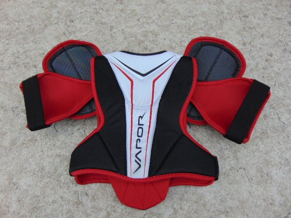 Hockey Shoulder Chest Pad Child Size Junior Small 7-8 Bauer X80 Black Red White