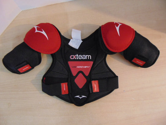Hockey Shoulder Chest Pad Child Size Y Small 3-4 Red Black New Demo Model