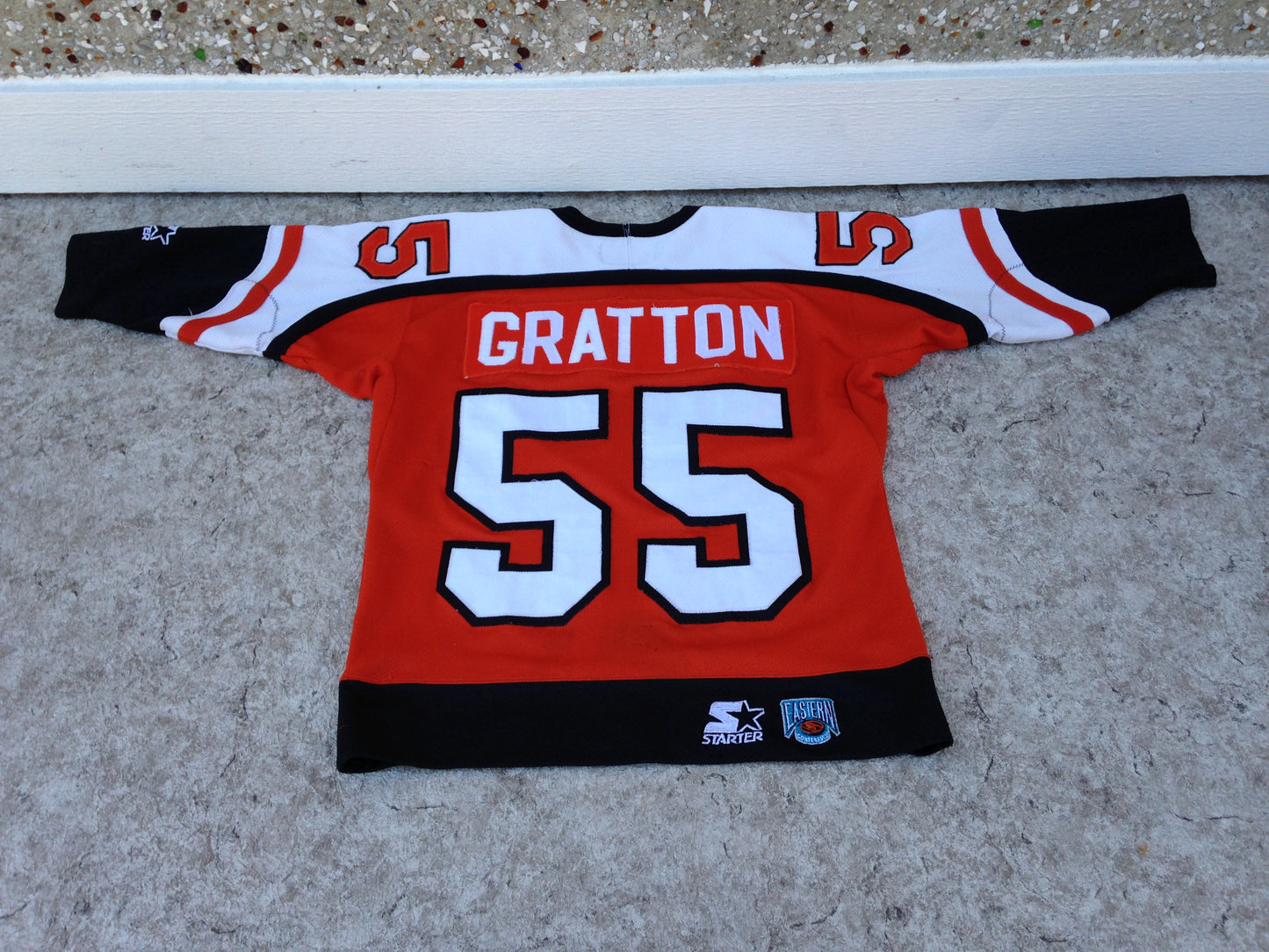 Hockey Jersey Child Size 8-10 Philadelphia Flyers Gratton Vintage Minor Wear