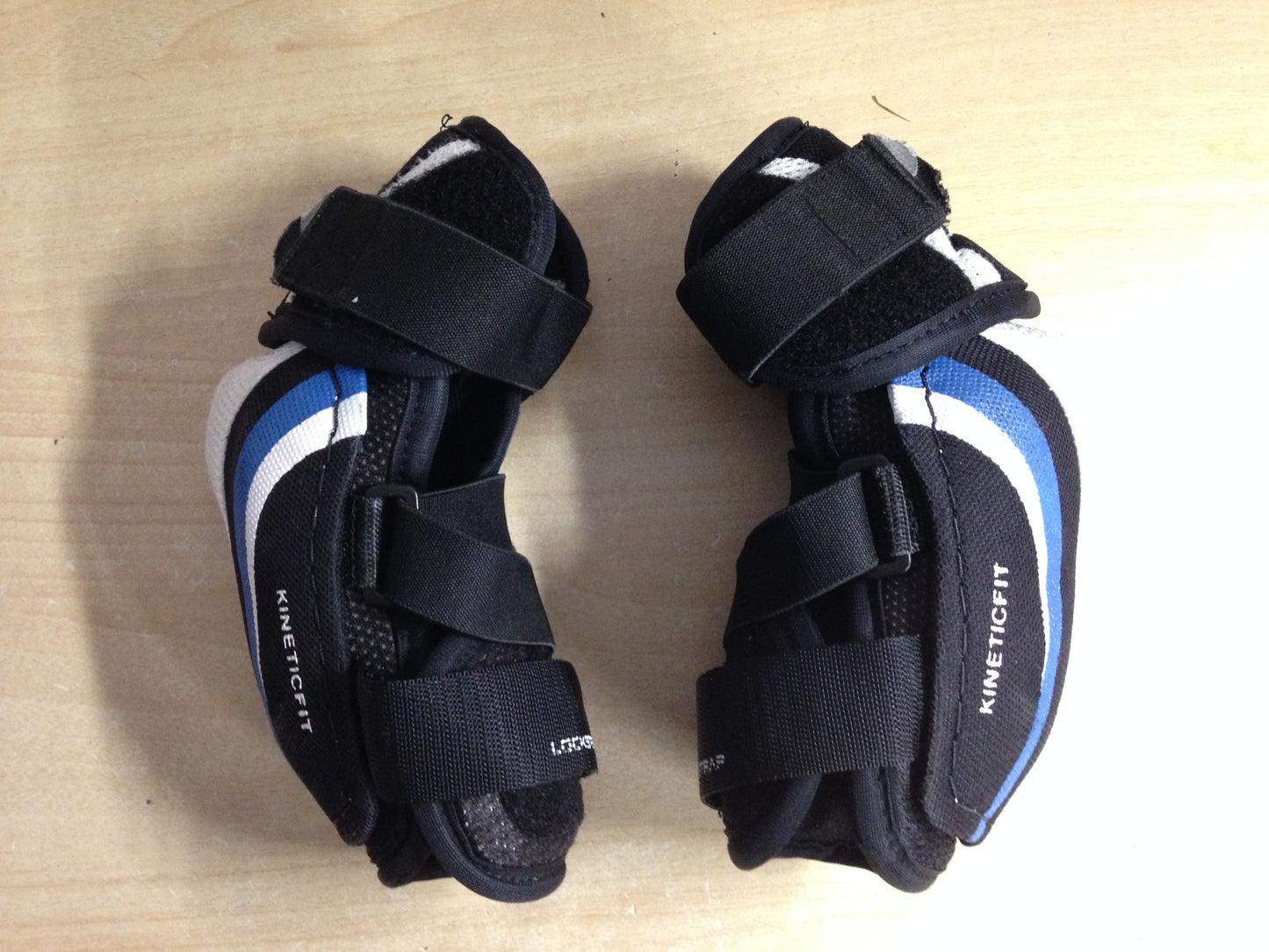 Hockey Elbow Pads Child Size Junior Medium Reebok 4K Blue White Black