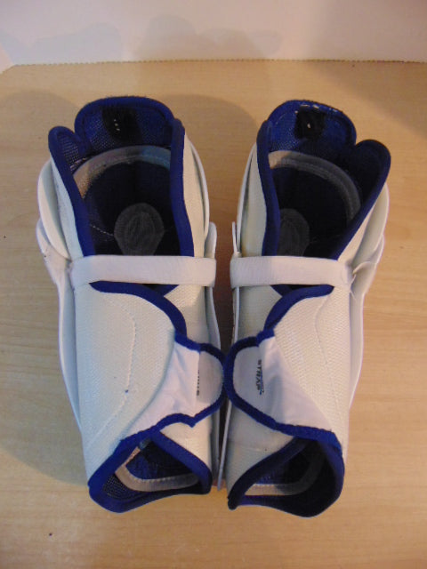 Hockey Shin Pads Child Size 11 inch Bauer Nexus Elivate Blue White Fantstic Quality