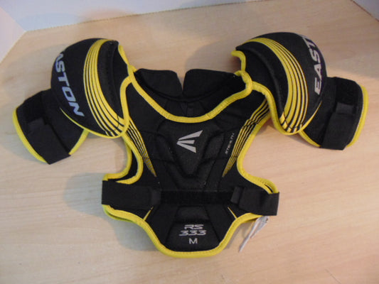 Hockey Shoulder Chest Pad Child Size Y Medium Age 4-6 Easton Black Yellow