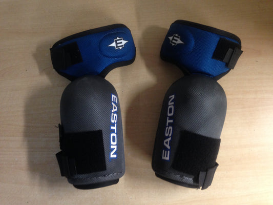 Hockey Elbow Pads Men's Size Small Easton 3 Straps Blue Grey Excellent