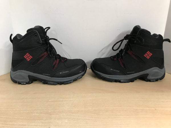Hiking Boots Men's Size 8 Columbia Black Red Grey New Demo Model
