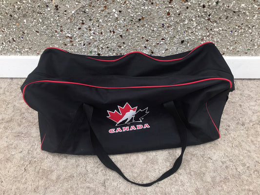 Hockey Bag Child Size Youth Team Canada Excellent Black Red