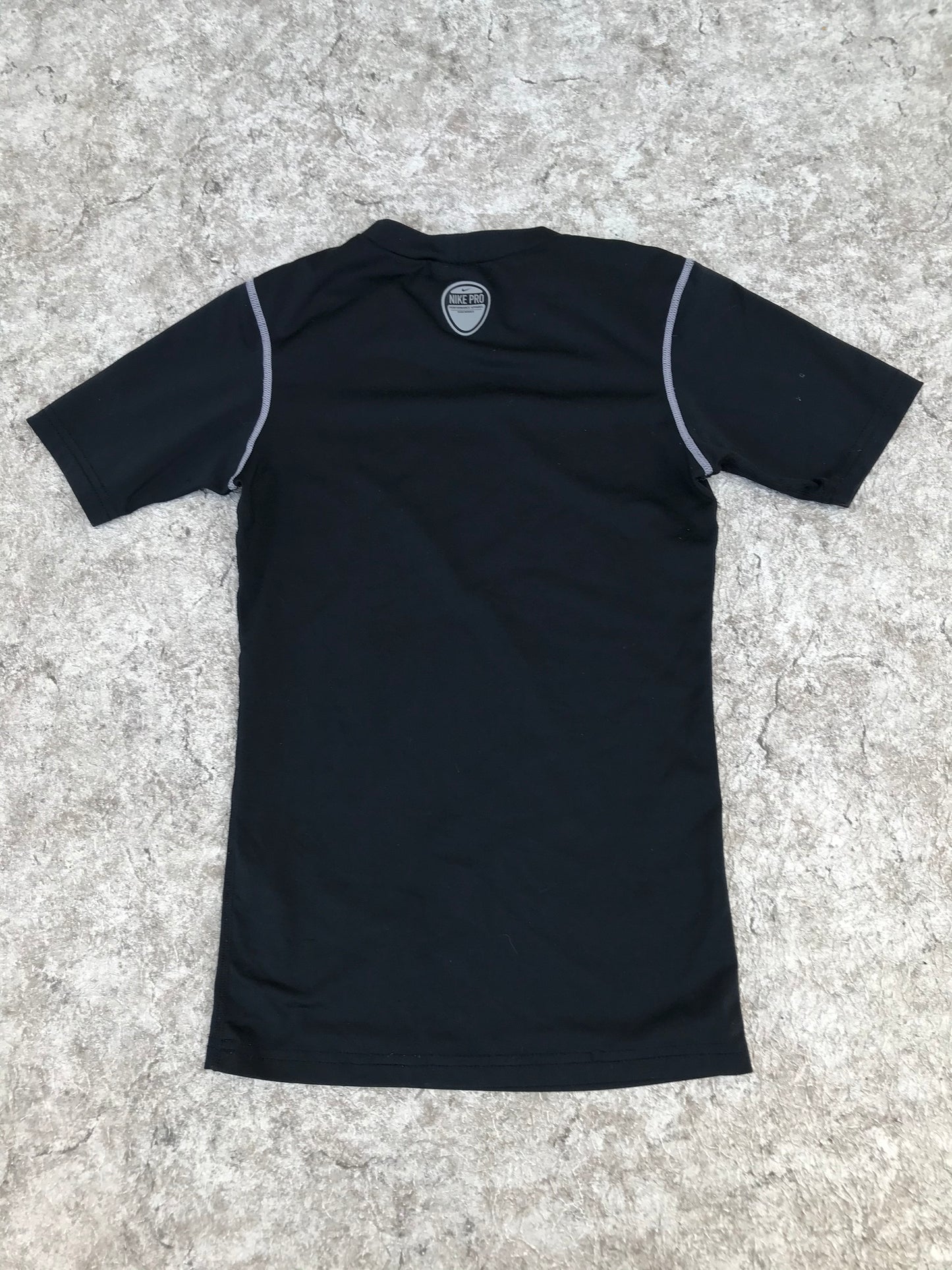 Hockey Base Layer Shirt Child Size Junior Large T 8-10 Nike Black