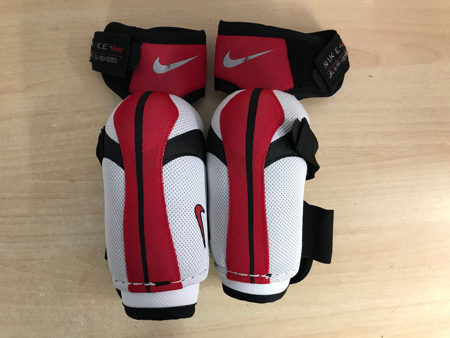 Hockey Elbow Pads Child Size Junior Large Nike Black White Red Excellent