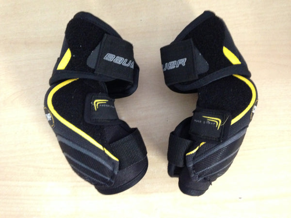 Hockey Elbow Pads Child Size Junior Small Bauer Comp Black  Yellow