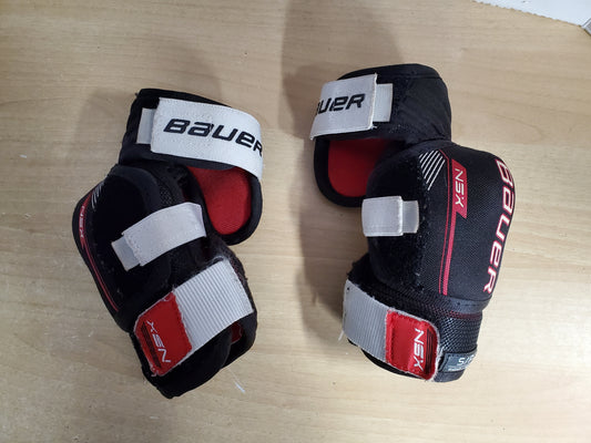 Hockey Elbow Pads Child Size Junior Small Bauer NSX Black Red Excellent