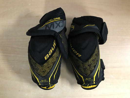 Hockey Elbow Pads Child Size Junior Small Bauer Supreme One Black Yellow