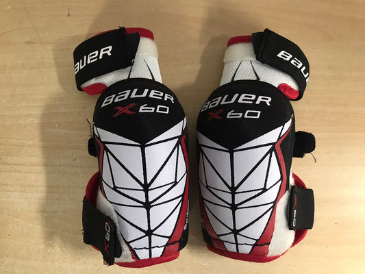 Hockey Elbow Pads Child Size Junior Small  Bauer Vapor x 60 Black  White Red New Demo Model
