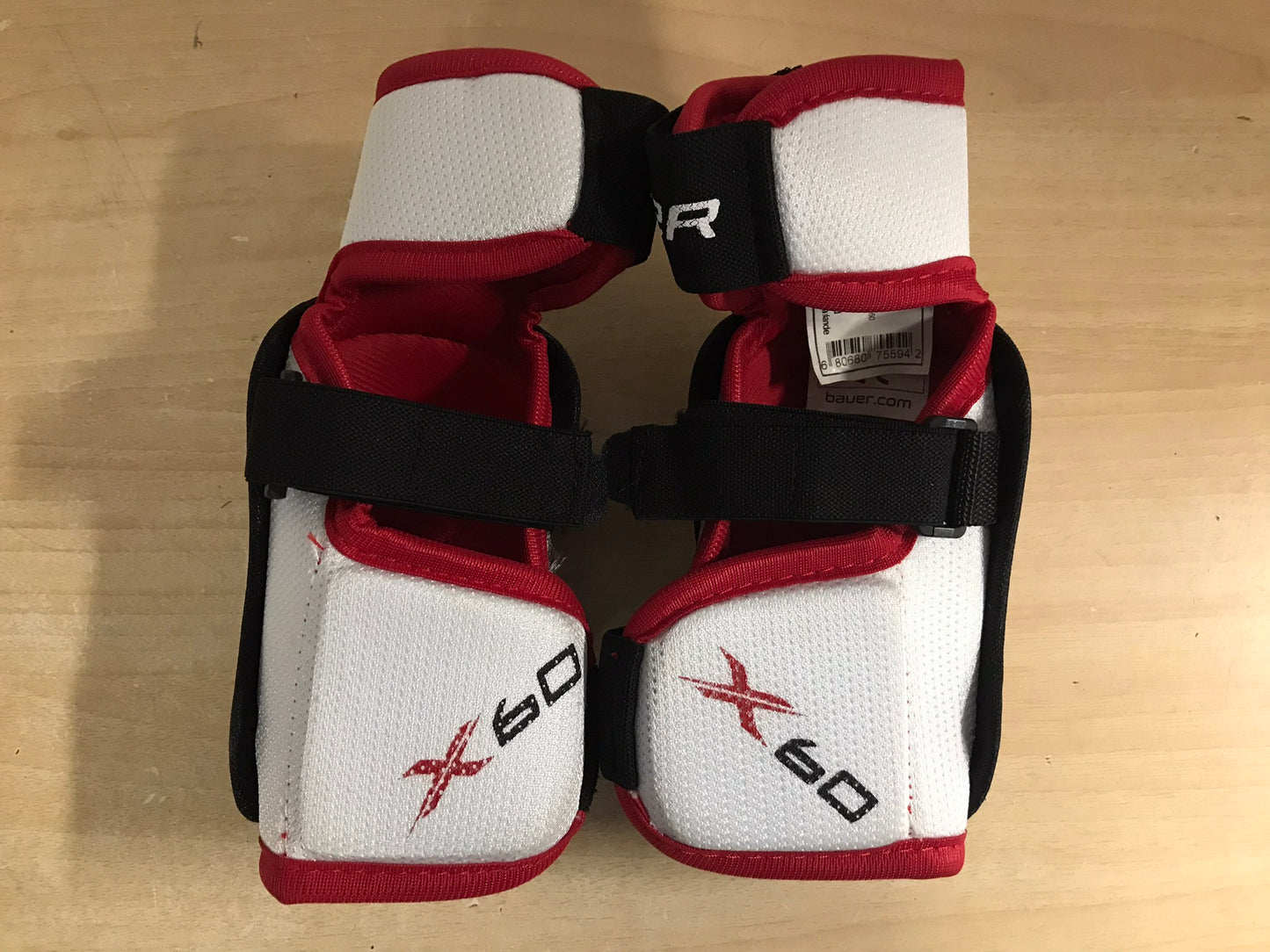 Hockey Elbow Pads Child Size Junior Small  Bauer Vapor x 60 Black  White Red New Demo Model