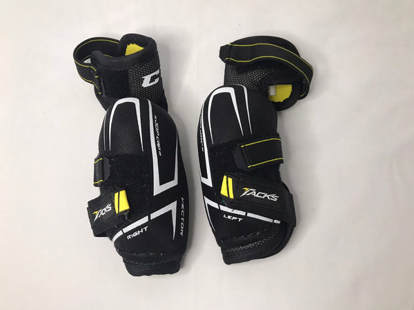 Hockey Elbow Pads Child Size Junior Small CCM Tacks Black Yellow New Demo Model