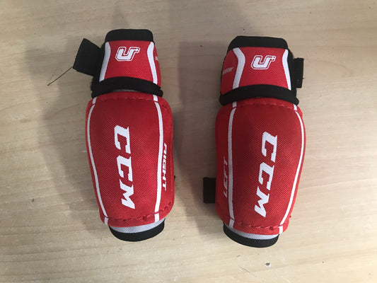 Hockey Elbow Pads Child Size Y Medium 4-6 CCM U Red Black New Demo Model