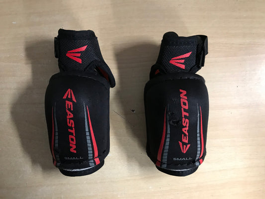 Hockey Elbow Pads Child Size Youth Small  Easton Black Red  Age 4-5