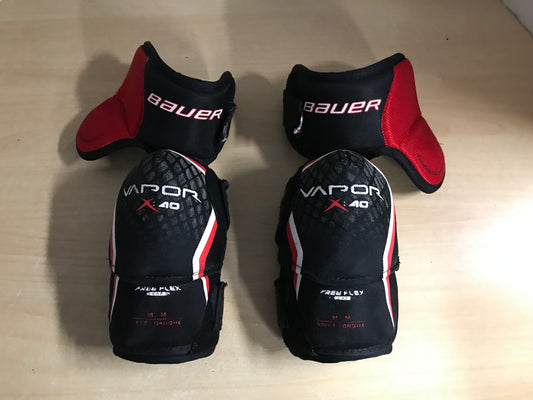 Hockey Elbow Pads Men's Size Medium Bauer Vapor X.30 Black Red Excellent