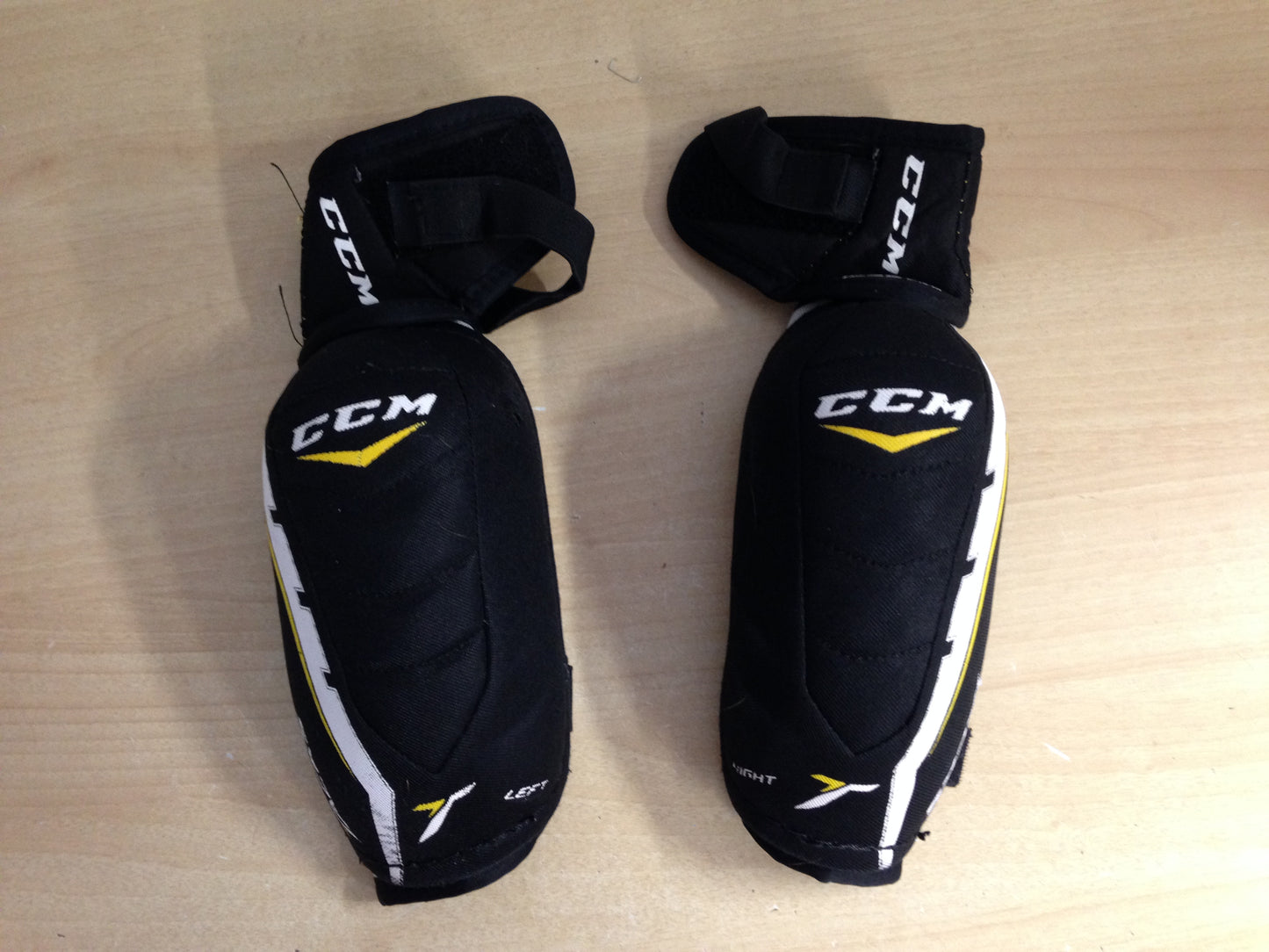 Hockey Elbow Pads Men's Size Medium CCM Tacks Black Yellow Excellent