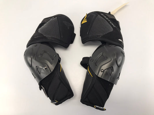 Hockey Elbow Pads Men's Size Medium Easton Stealth Black Gold