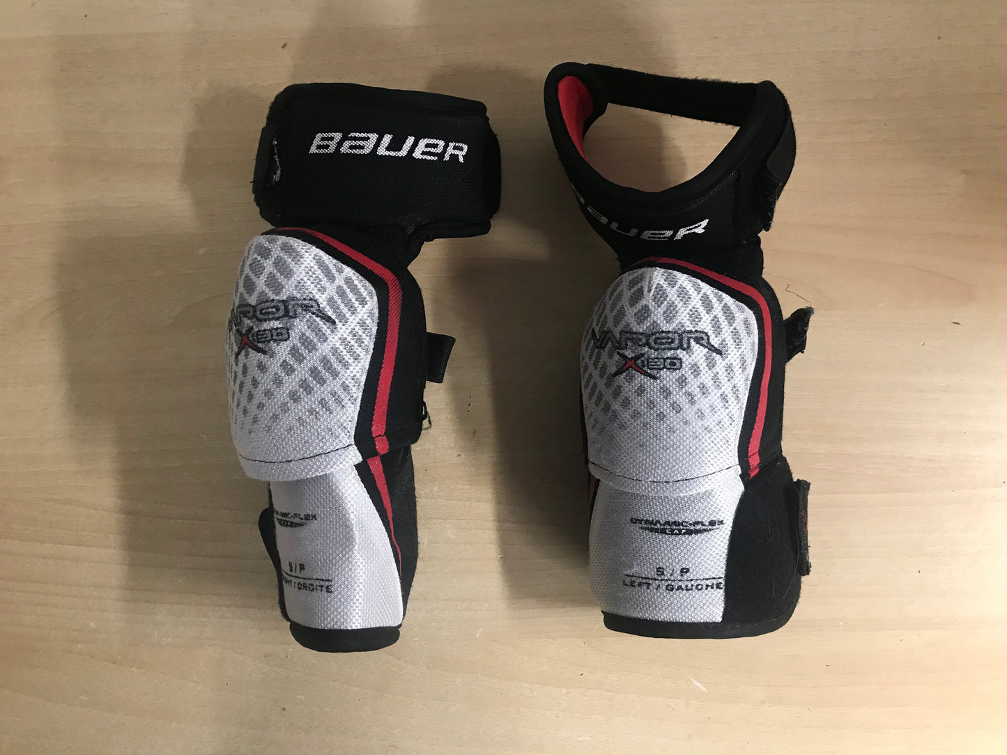 Hockey Elbow Pads Men's Size Small Bauer Vapor X,30 Black Red Excellent