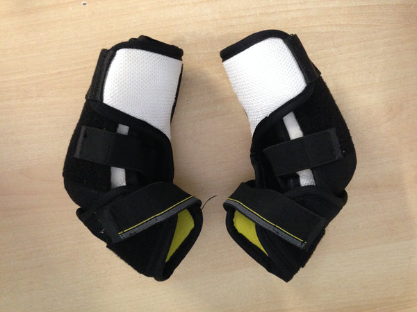Hockey Elbow Pads Men's Size Small CCM Tacks Black Gold White
