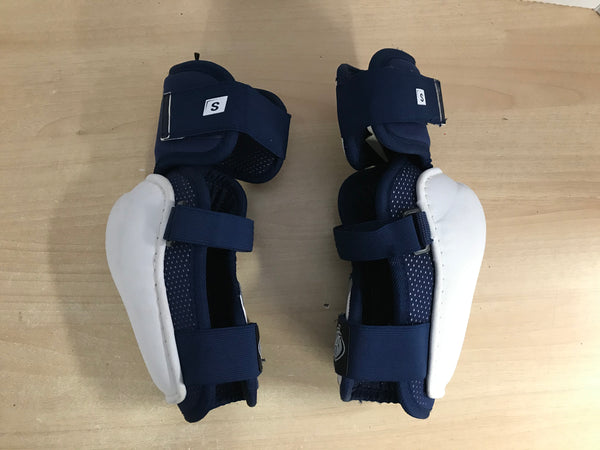 Hockey Elbow Pads Men's Size Small Hespeler White Blue