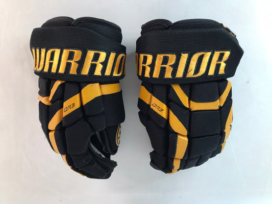 Hockey Glove Child Size 12 inch Junior Warrior Covert Black Gold Excellent As New