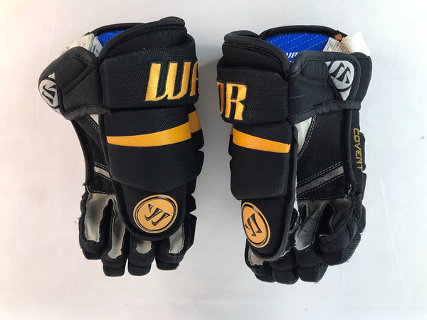 Hockey Glove Child Size 12 inch Junior Warrior Covert Black Gold Excellent As New
