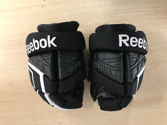 Hockey Gloves Child Size 10 inch Reebok Black White New Demo Model