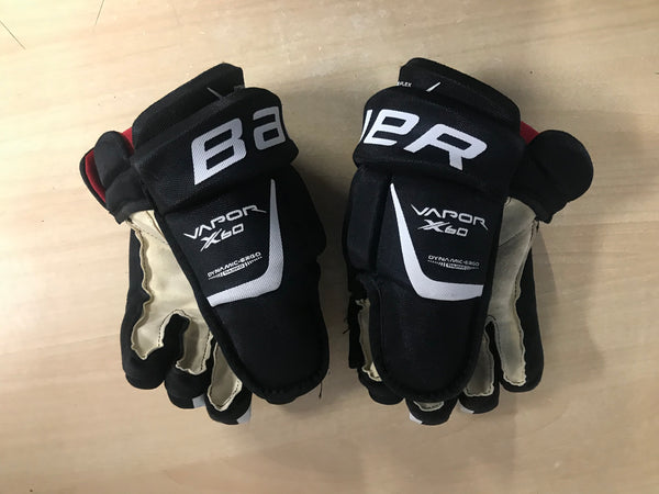 Hockey Gloves Child Size 11 inch Junior Bauer Vapor X60 Black White As New