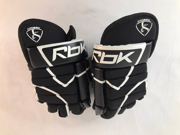 Hockey Gloves Child Size 11 inch Junior RBK Crosby Black White