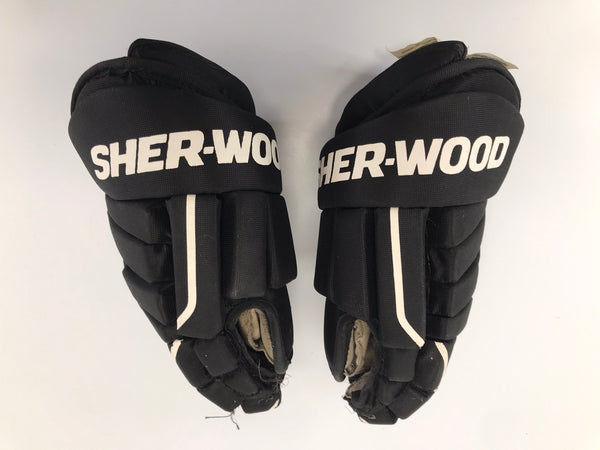 Hockey Gloves Child Size 11 inch Junior Sherwood Black White