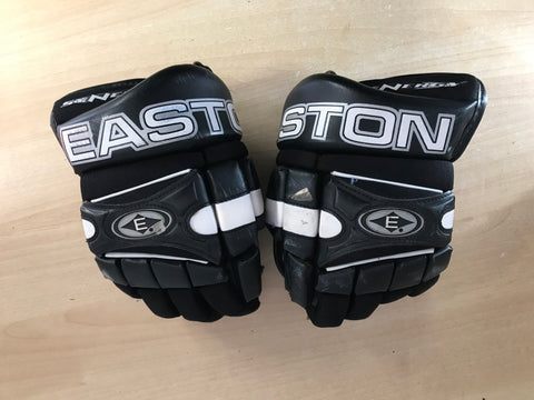 Hockey Gloves Child Size 12 inch Easton Black White Excellent