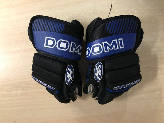 Hockey Gloves Child Size 8 Inch Hespeler Blue Black Excellent