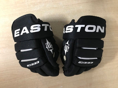 Hockey Gloves Child Size 8 inch Easton Black White Excellent