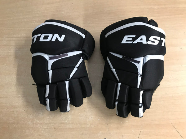 Hockey Gloves Child Size 8 inch Easton Black White No Holes Very Little Use
