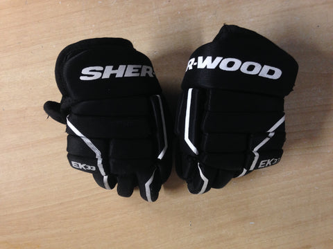 Hockey Gloves Child Size 8 inch Sherwood Black White